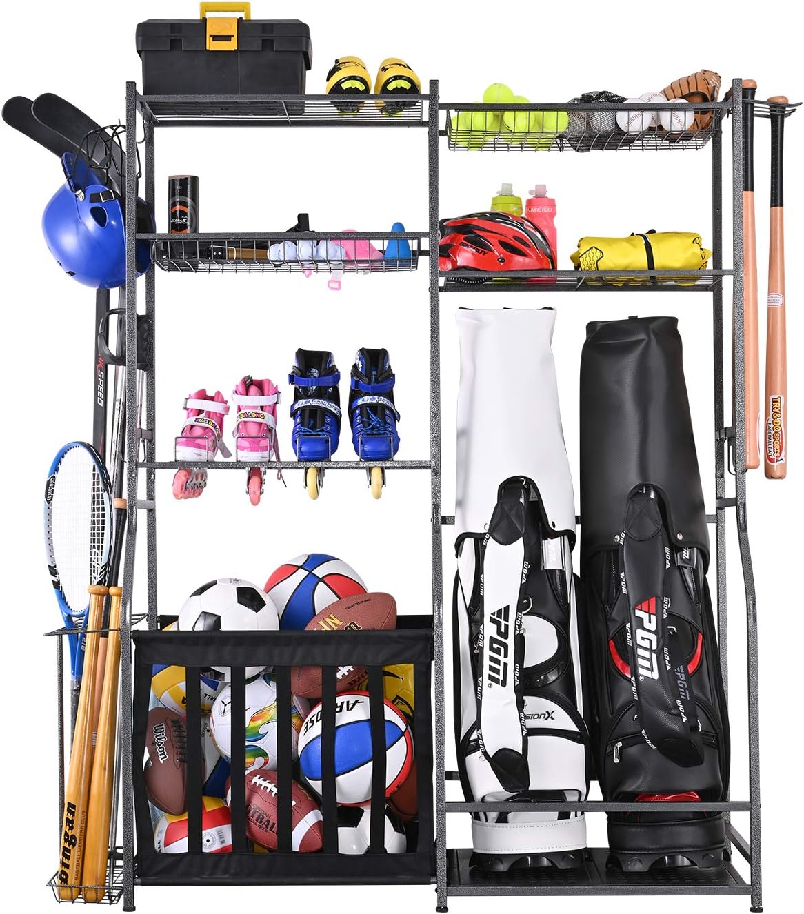 Golf Equipment Garage Organizer - Garaj Spor Ekipmanları Saklama Standı İki