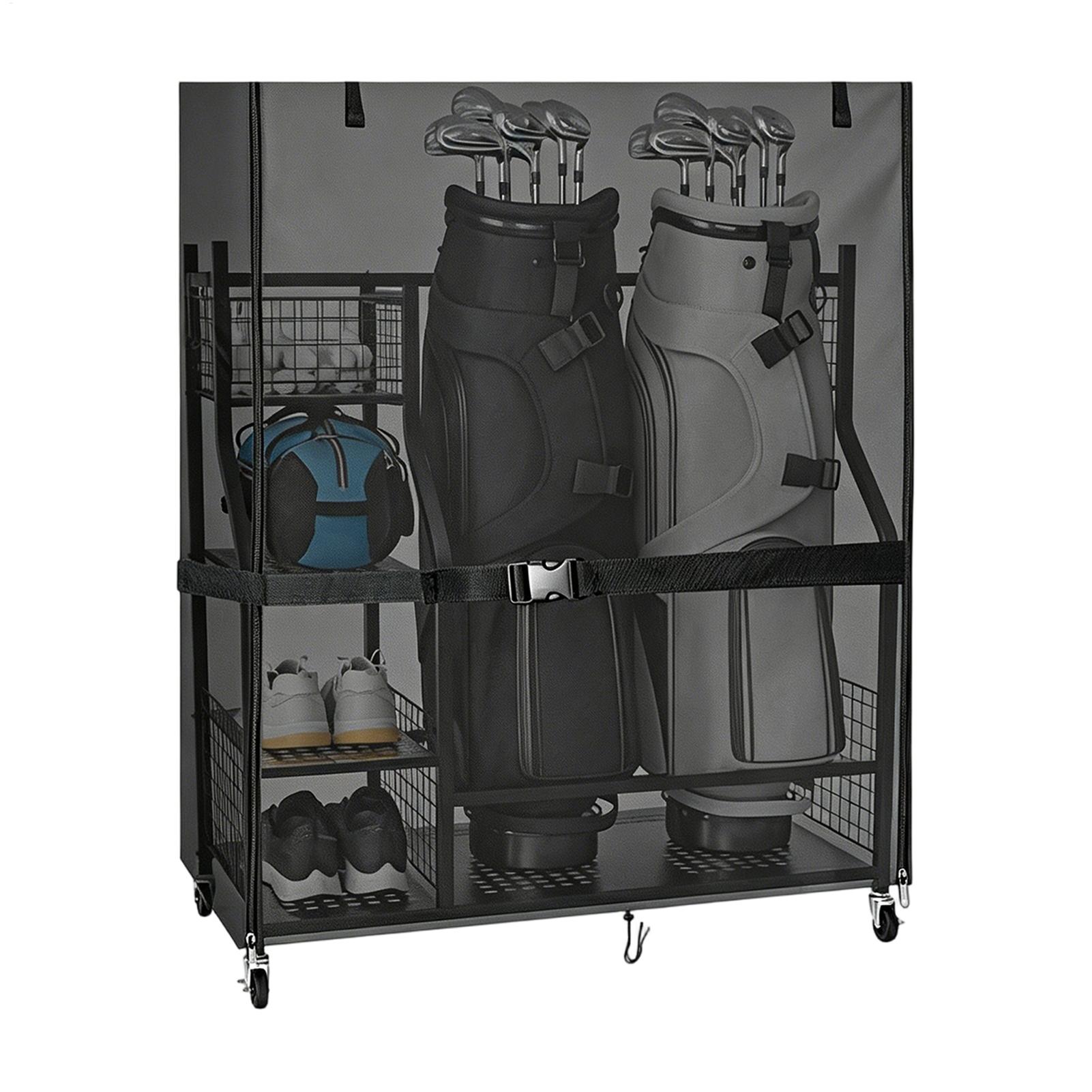 Golf Equipment Garage Organizer - Golf depolama rafı için tozluk Oxford