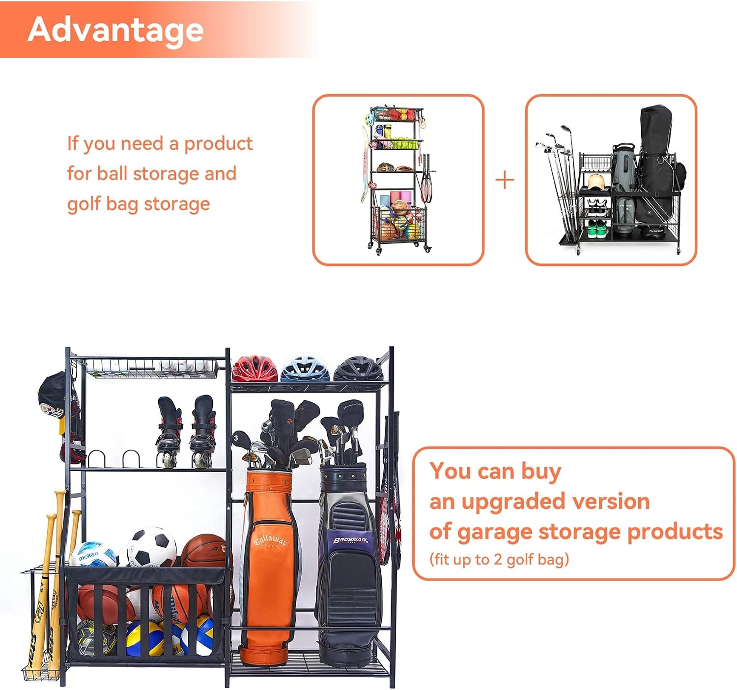 Garaj Spor Ekipmanları Depolam - Golf Equipment Garage Organizer incelemesi ve fiyatı