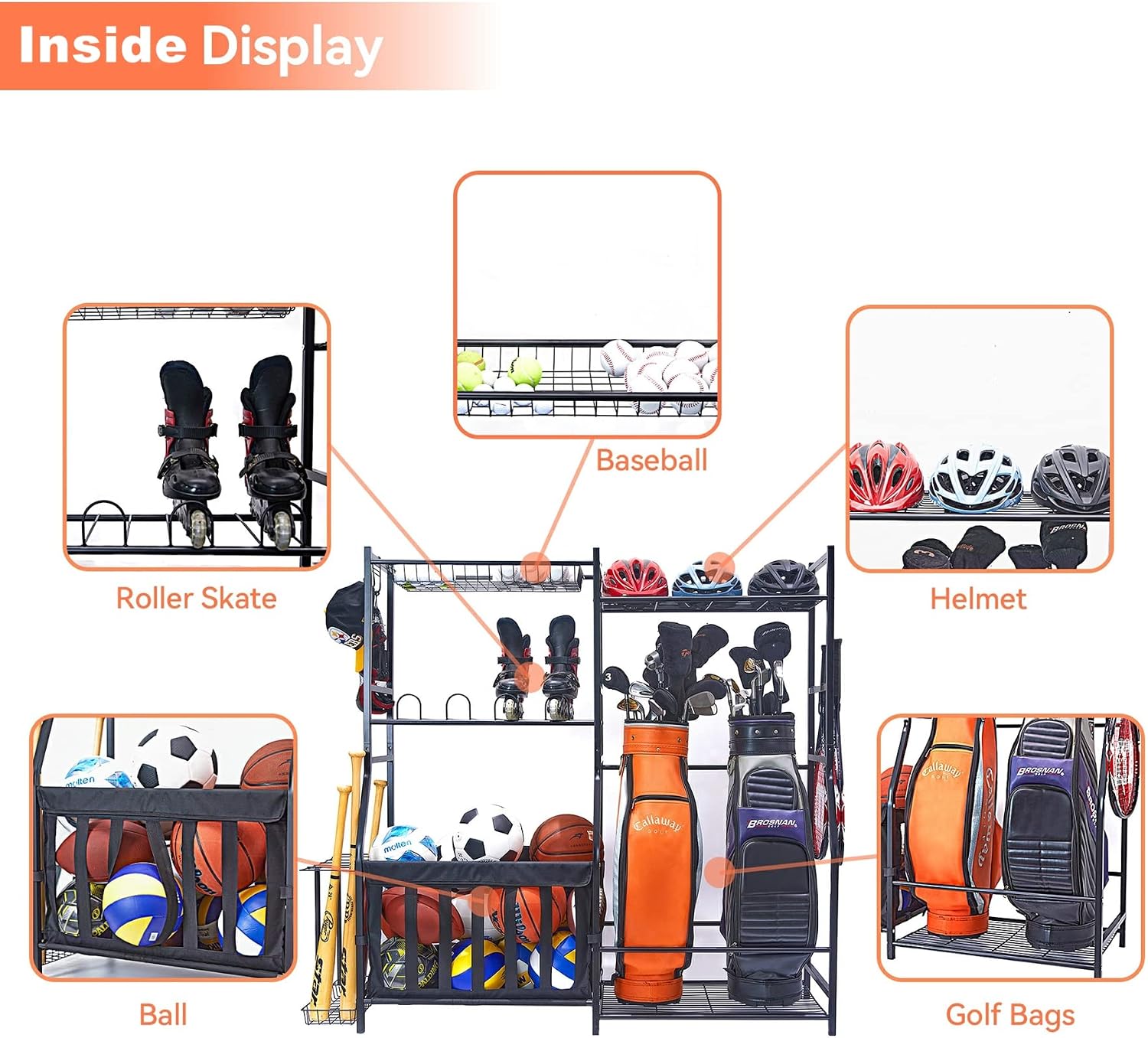 Garaj Spor Ekipmanları Depolam - Golf Equipment Garage Organizer incelemesi ve fiyatı