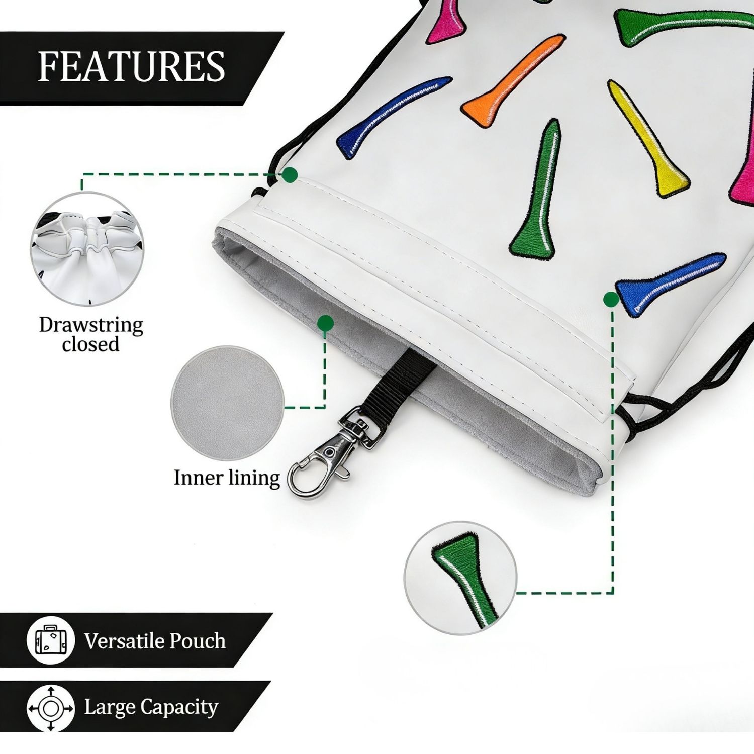 Komik Golf Değerli Eşya Çantas - Golf Equipment Drawing incelemesi ve fiyatı