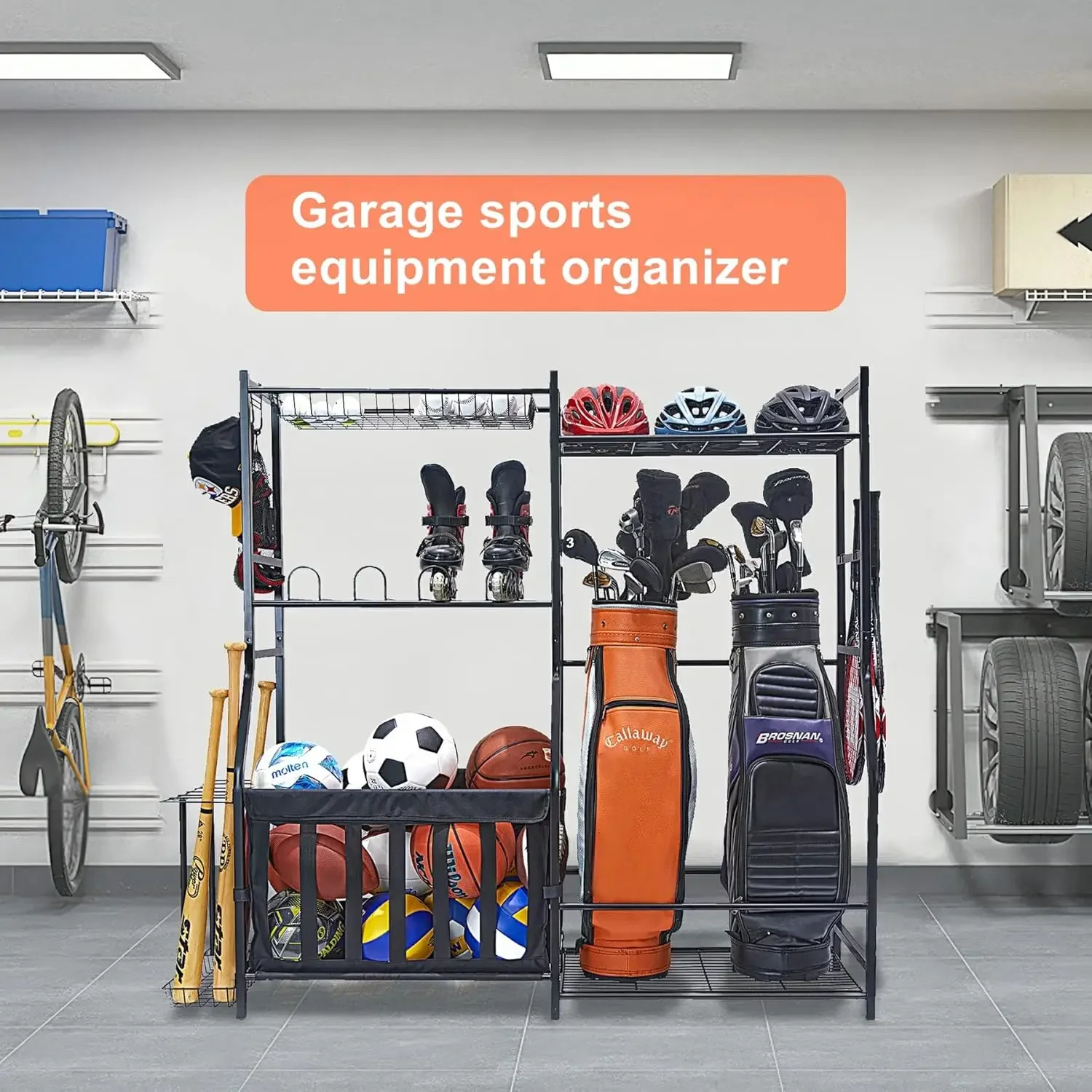 Garaj Spor Ekipmanı Düzenleyic - Golf Equipment Garage Organizer incelemesi ve fiyatı